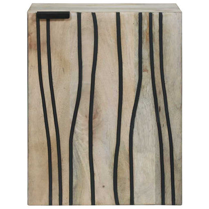 vidaXL Waschbeckenschrank mit Tür Weiß 38 x 33,5 x 48 cm Holzwerkstoff