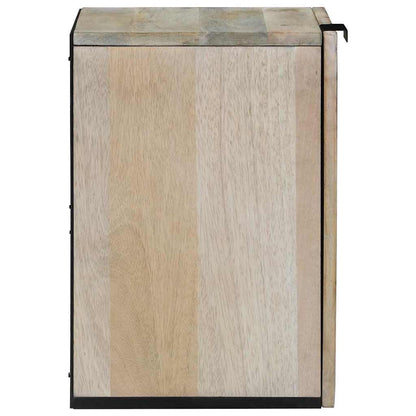 vidaXL Waschbeckenschrank mit Tür Weiß 38 x 33,5 x 48 cm Holzwerkstoff