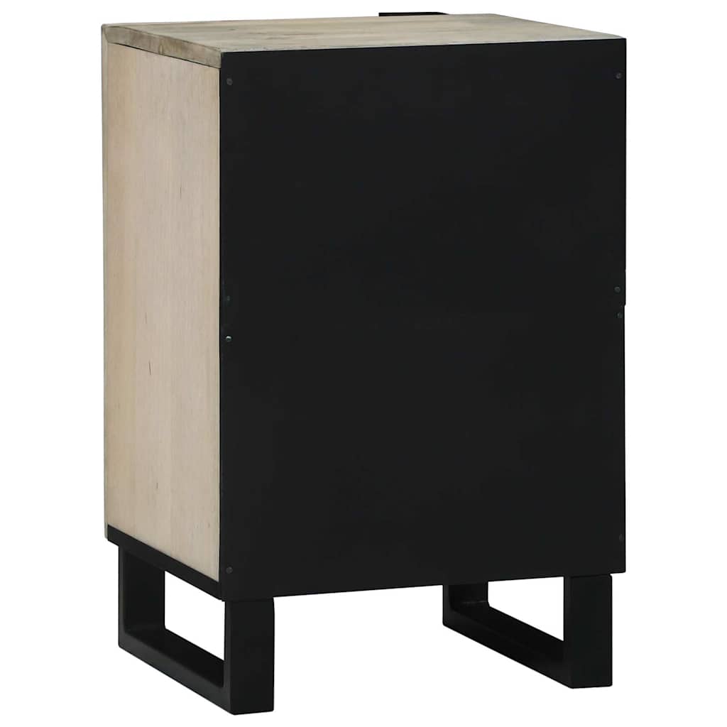 vidaXL Waschbeckenschrank mit Tür Weiß 38 x 33,5 x 58 cm Holzwerkstoff