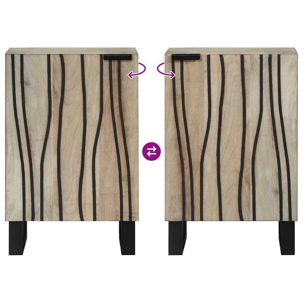 vidaXL Waschbeckenschrank mit Tür Weiß 38 x 33,5 x 58 cm Holzwerkstoff
