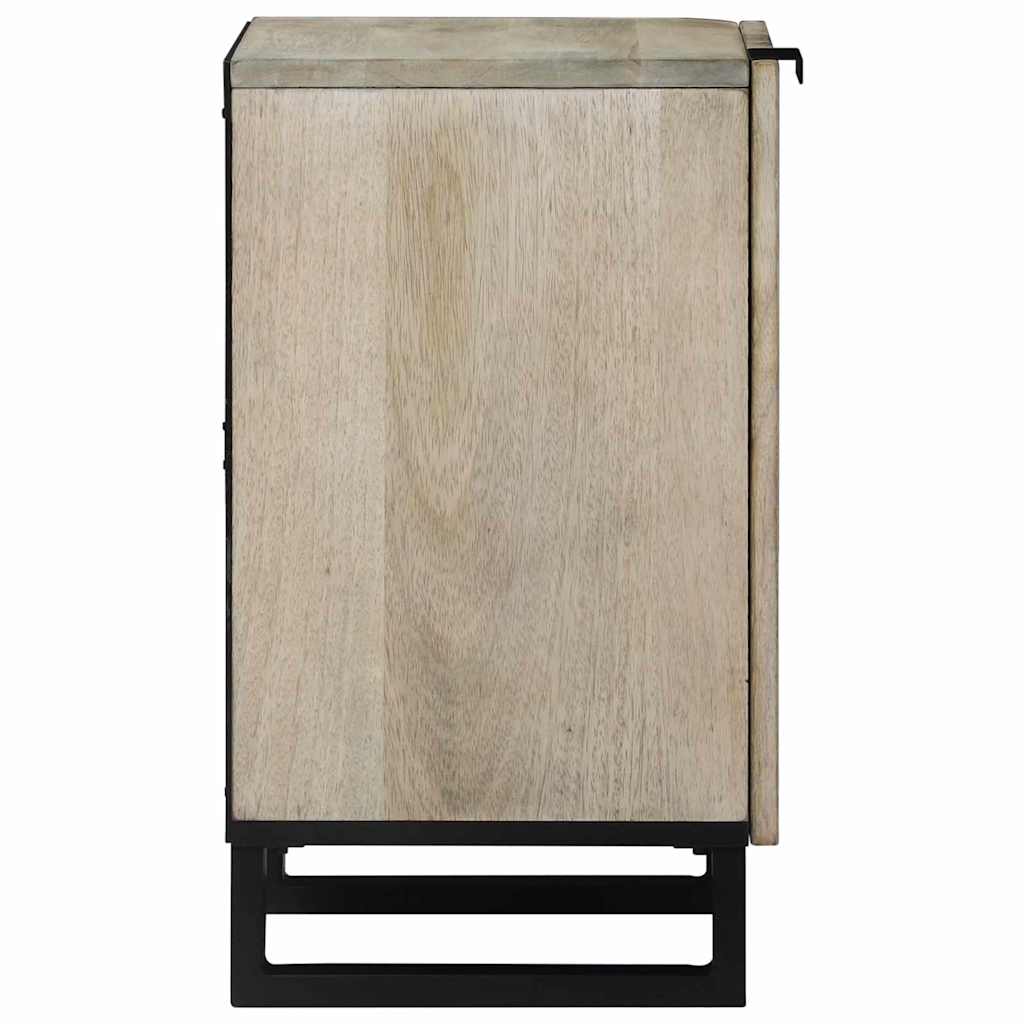 vidaXL Waschbeckenschrank mit Tür Weiß 38 x 33,5 x 58 cm Holzwerkstoff