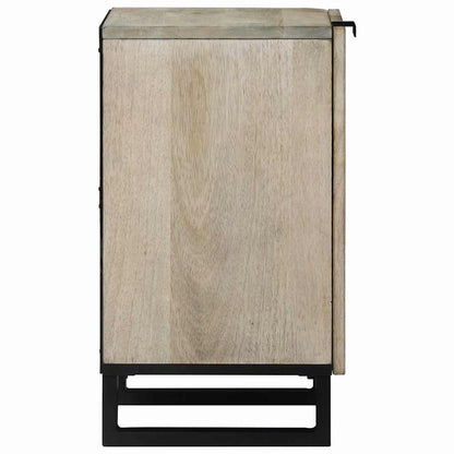 vidaXL Waschbeckenschrank mit Tür Weiß 38 x 33,5 x 58 cm Holzwerkstoff