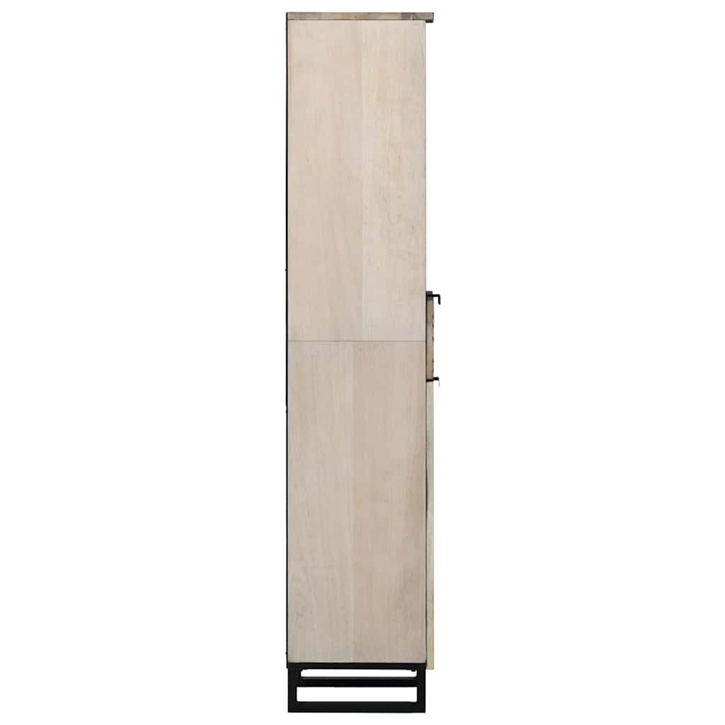 vidaXL Waschbeckenschrank mit Tür Weiß 38 x 33 x 160 cm Holzwerkstoff