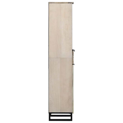 vidaXL Waschbeckenschrank mit Tür Weiß 38 x 33 x 160 cm Holzwerkstoff