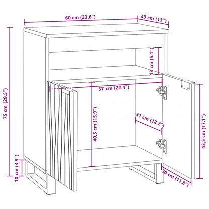 Meubles et étagères de rangement média vidaXL Blanc 60 x 33 x 75 cm