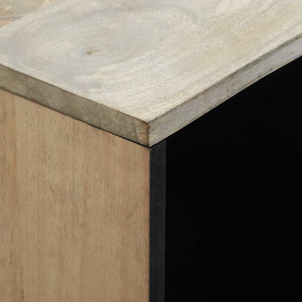 vidaXL Buffet blanc 80 x 33 x 75 cm en bois de manguier massif