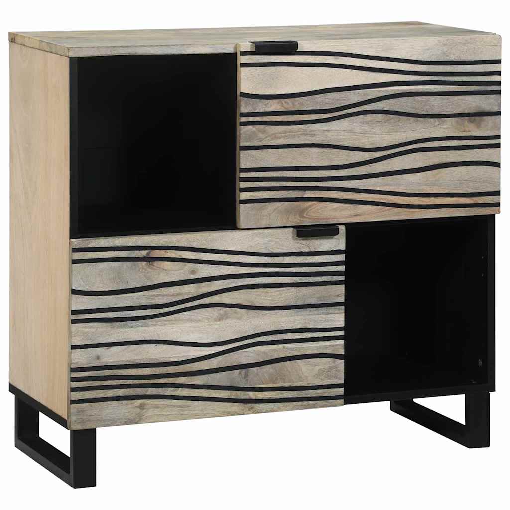 vidaXL Buffet blanc 80 x 33 x 75 cm en bois de manguier massif