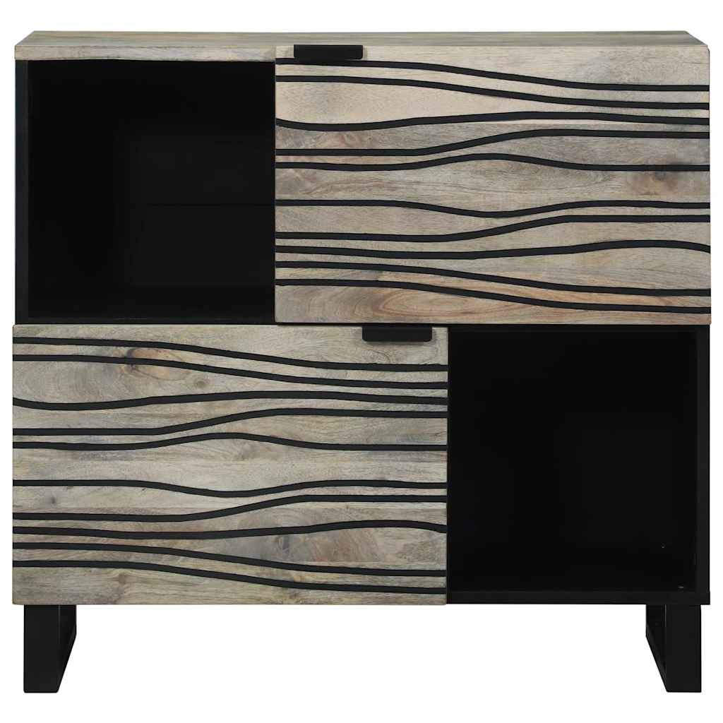 vidaXL Buffet blanc 80 x 33 x 75 cm en bois de manguier massif