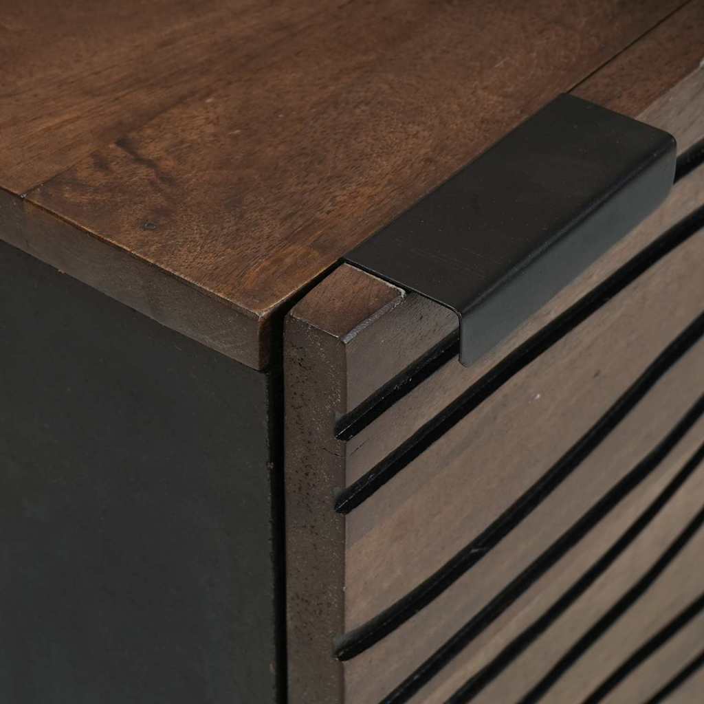 vidaXL Nachttisch Walnuss 40 x 33 x 46 cm Massivholz Akazie