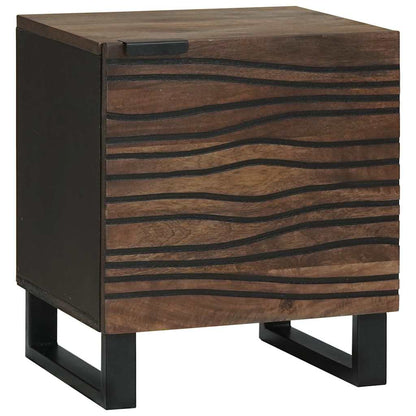 vidaXL Nachttisch Walnuss 40 x 33 x 46 cm Massivholz Akazie