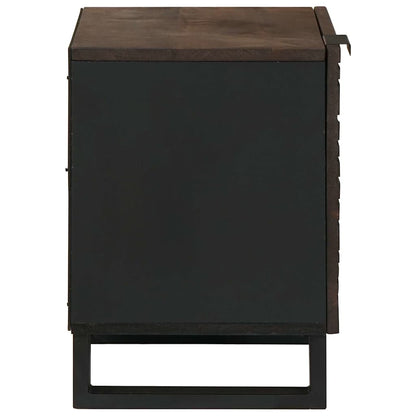 vidaXL Nachttisch Walnuss 40 x 33 x 46 cm Massivholz Akazie
