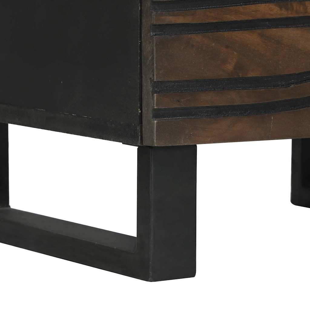 vidaXL Table de chevet noyer 40 x 33 x 46 cm bois d'acacia massif