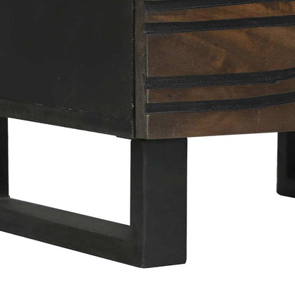 vidaXL Table de chevet noyer 40 x 33 x 46 cm bois d'acacia massif