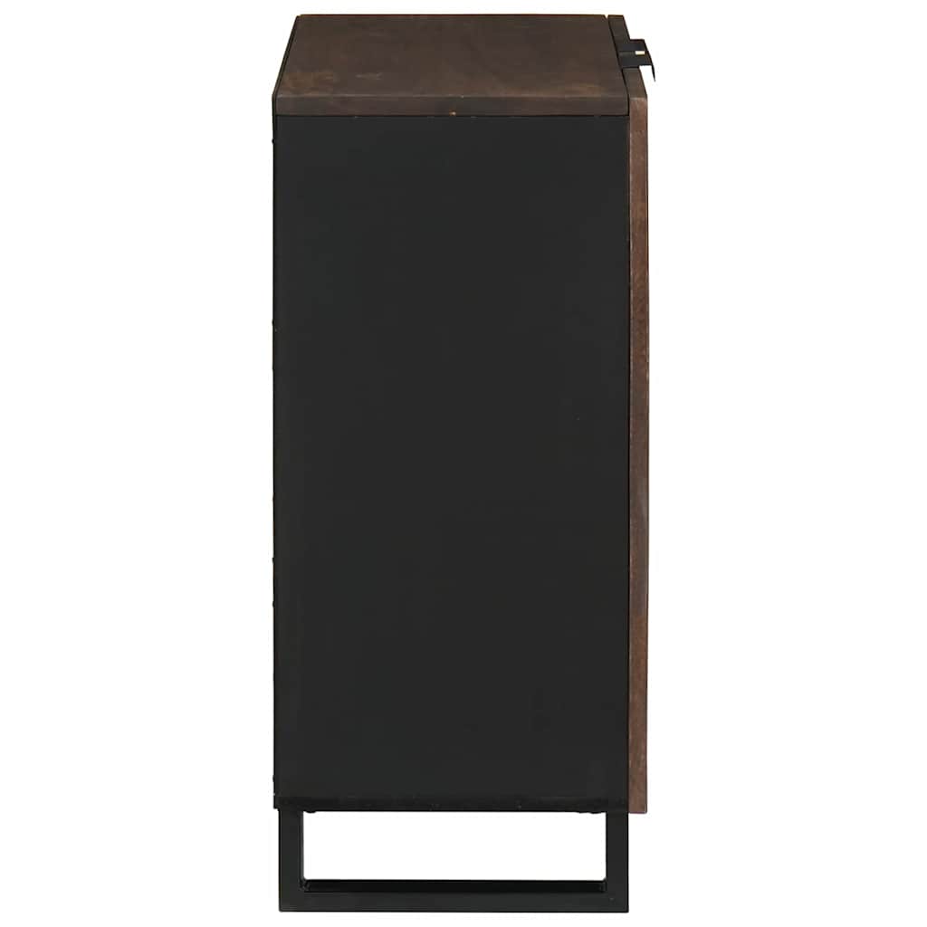 vidaXL Sideboard Walnuss 60 x 33,5 x 75 cm Massivholz Mango