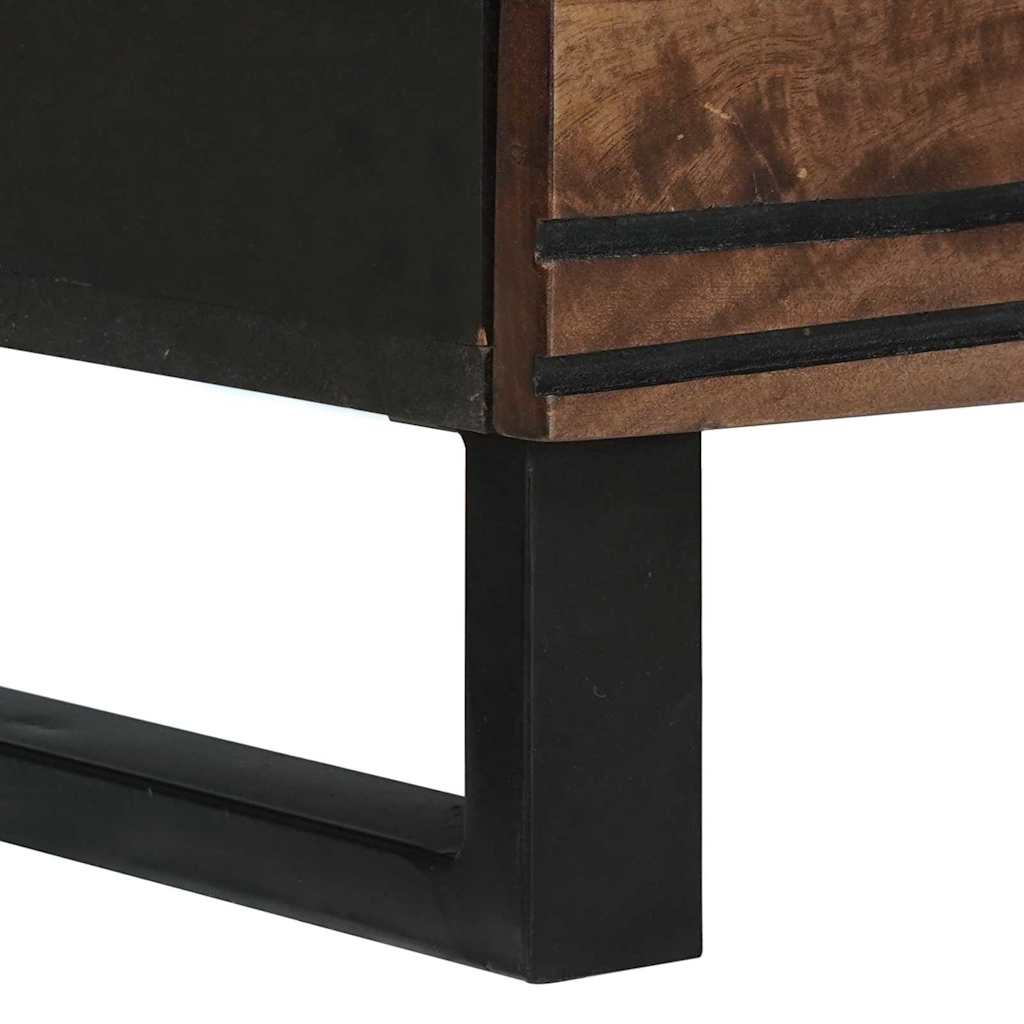 vidaXL Sideboard Braun 60 x 33.5 x 75 cm Massivholz Mango