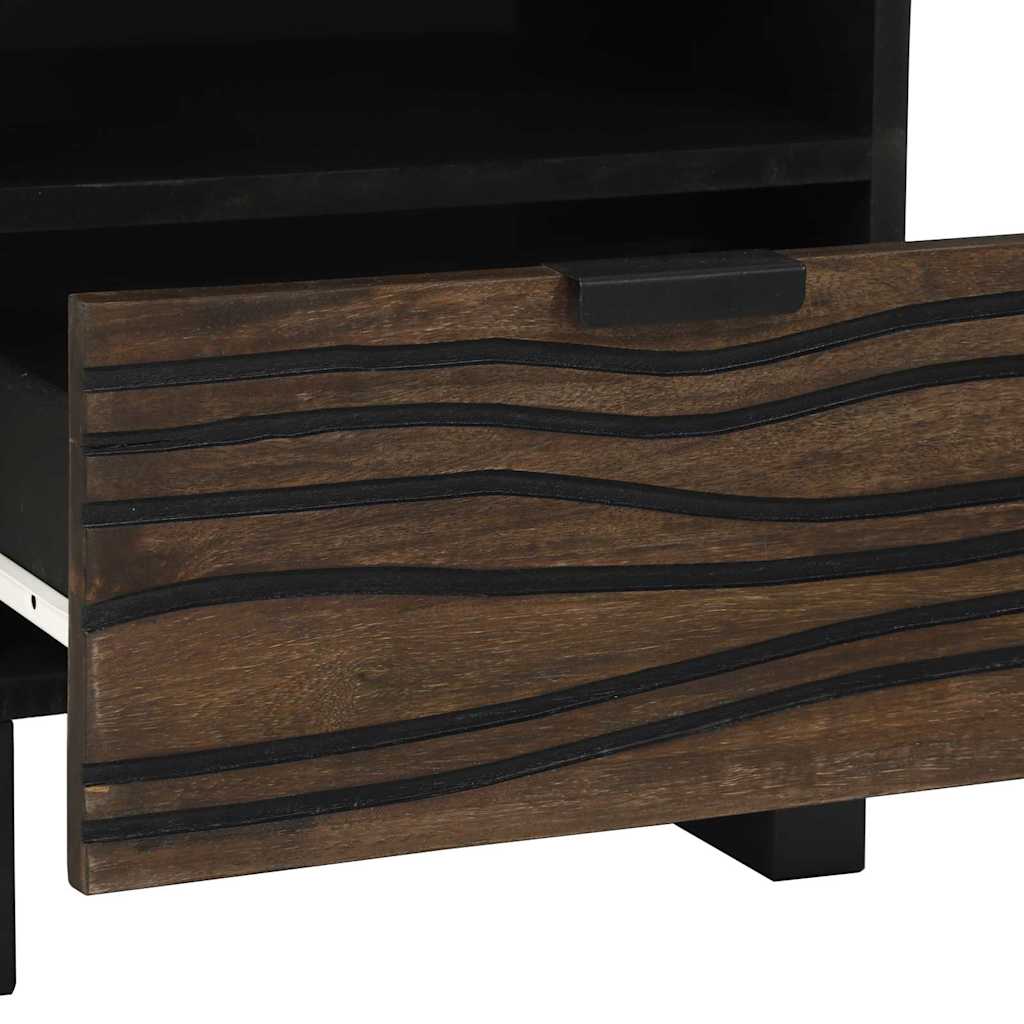vidaXL Nachttisch Walnuss 40 x 33 x 46 cm Massivholz Akazie