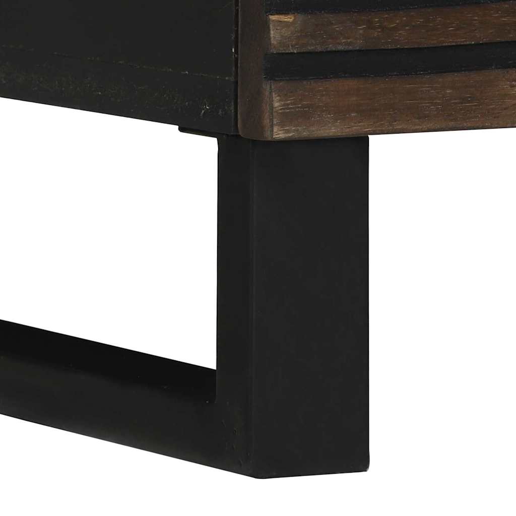 vidaXL Nachttisch 2 pcs Walnuss 40 x 33 x 46 cm Massivholz Akazie