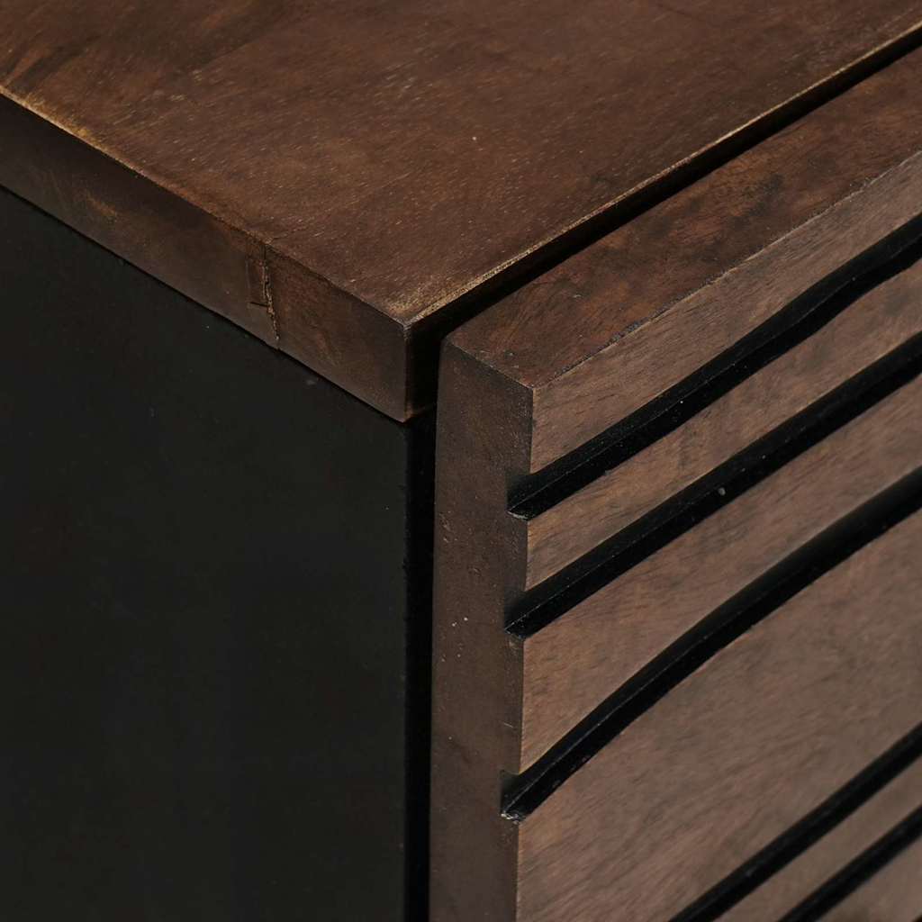 vidaXL Nachttisch Walnuss 50 x 33 x 60 cm Massivholz Akazie