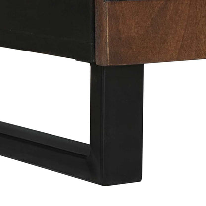 vidaXL Nachttisch Walnuss 50 x 33 x 60 cm Massivholz Akazie
