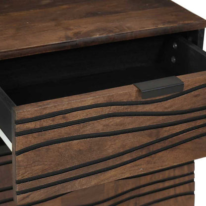 vidaXL Nachttisch Walnuss 50 x 33 x 60 cm Massivholz Akazie