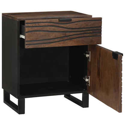 vidaXL Nachttisch Walnuss 50 x 33 x 60 cm Massivholz Akazie