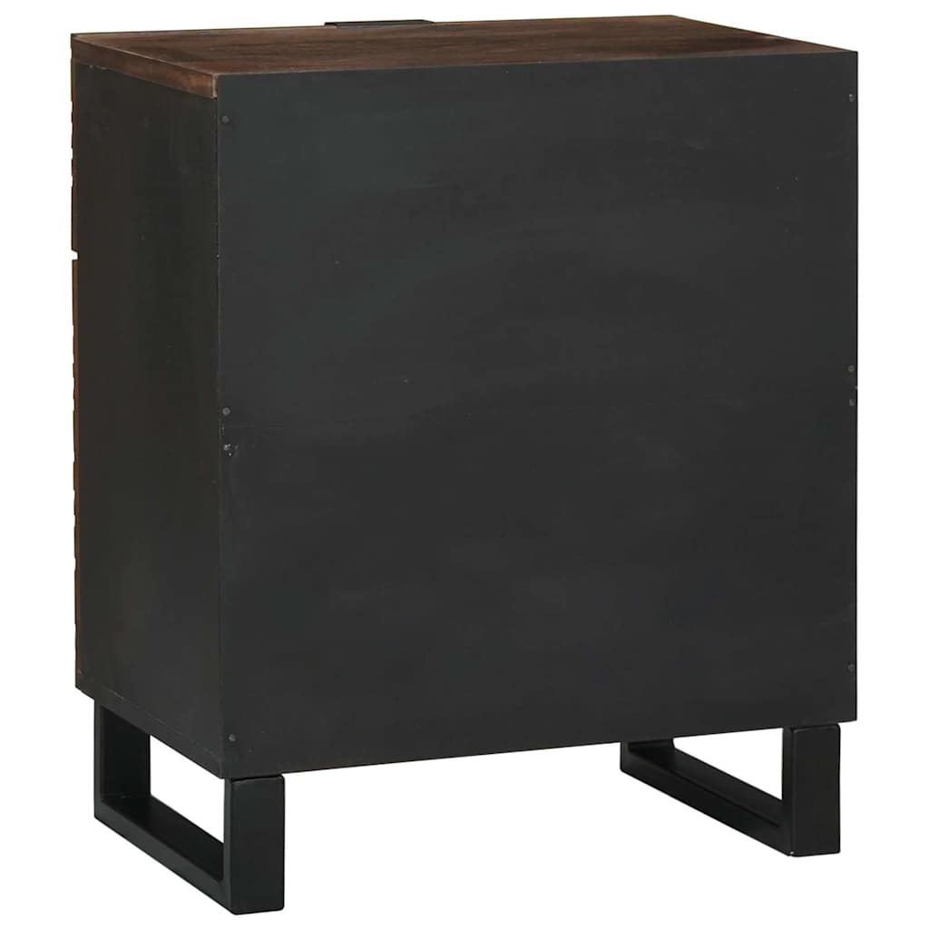 vidaXL Nachttisch Walnuss 50 x 33 x 60 cm Massivholz Akazie
