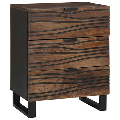 vidaXL Nachttisch Walnuss 50 x 33 x 62 cm Massivholz Akazie