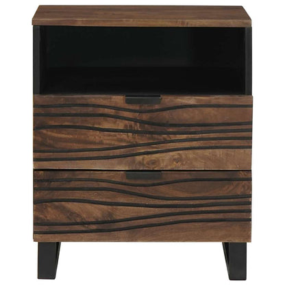vidaXL Nachttisch Walnuss 50 x 33 x 62 cm Massivholz Akazie