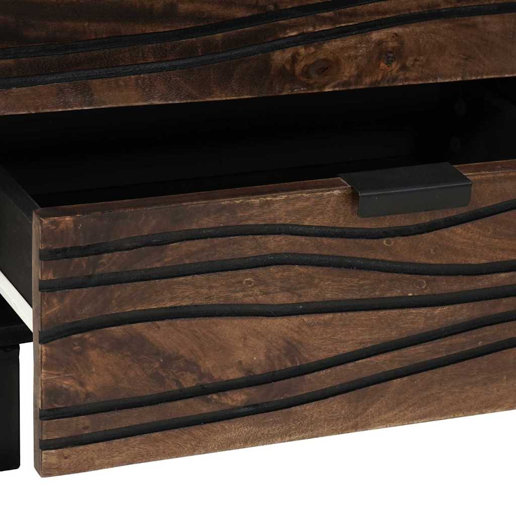 vidaXL Nachttisch Walnuss 50 x 33 x 62 cm Massivholz Akazie