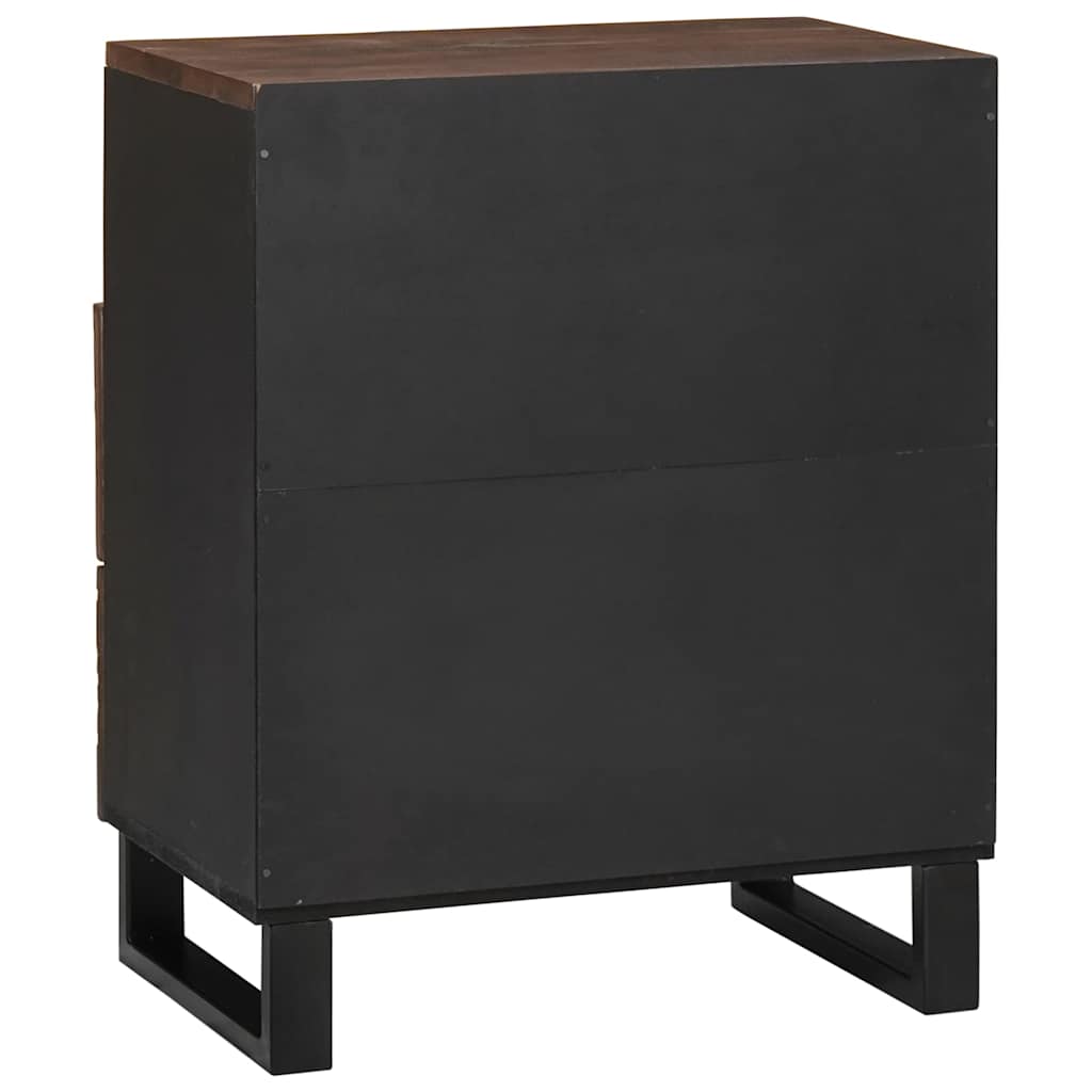 vidaXL Nachttisch Walnuss 50 x 33 x 62 cm Massivholz Akazie