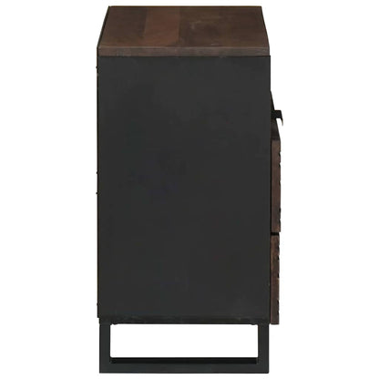 vidaXL Nachttisch Walnuss 50 x 33 x 62 cm Massivholz Akazie