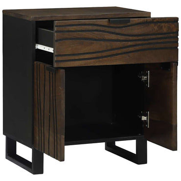 vidaXL Nachttisch Walnuss 50 x 33 x 60 cm Massivholz Akazie