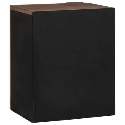 vidaXL Waschbeckenschrank Walnuss 38 x 33,5 x 48 cm Holzwerkstoff