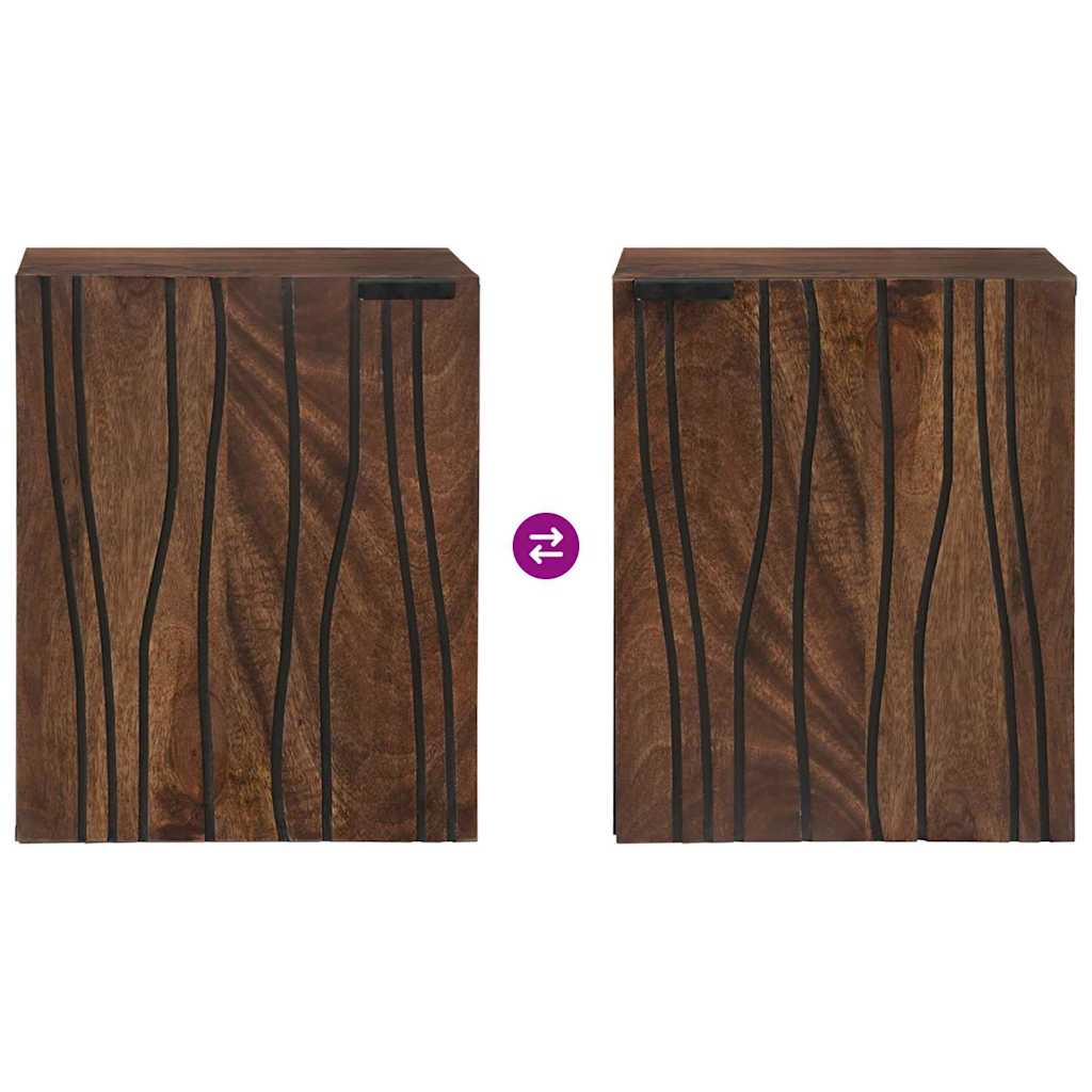 vidaXL Waschbeckenschrank Walnuss 38 x 33,5 x 48 cm Holzwerkstoff