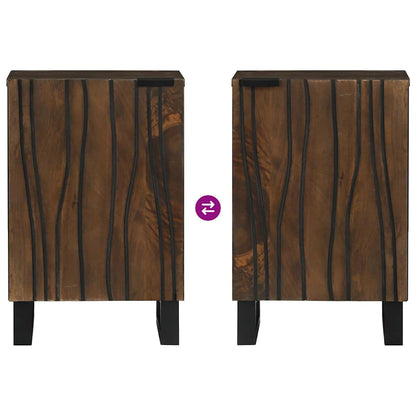 vidaXL Waschbeckenschrank Walnuss 38 x 33,5 x 58 cm Holzwerkstoff