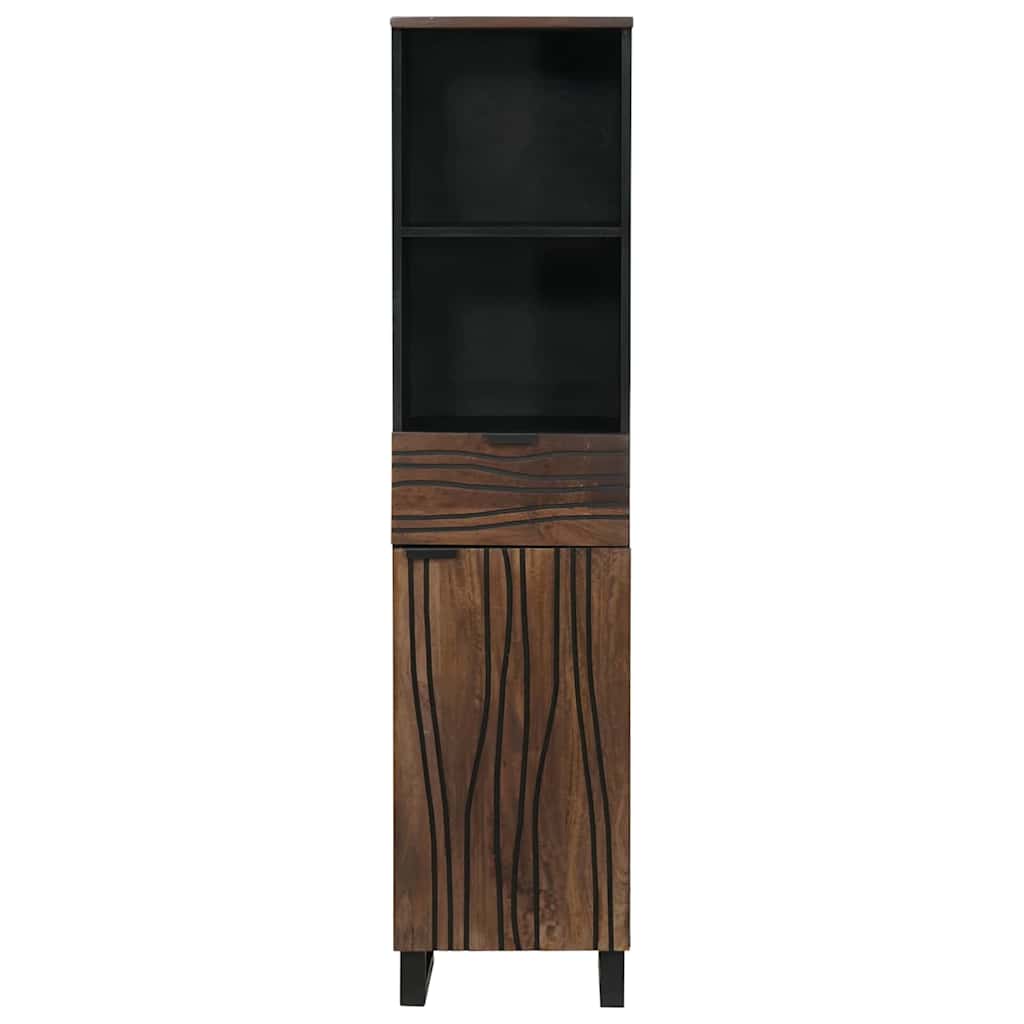 vidaXL Waschbeckenschrank Walnuss 38 x 33 x 160 cm Holzwerkstoff
