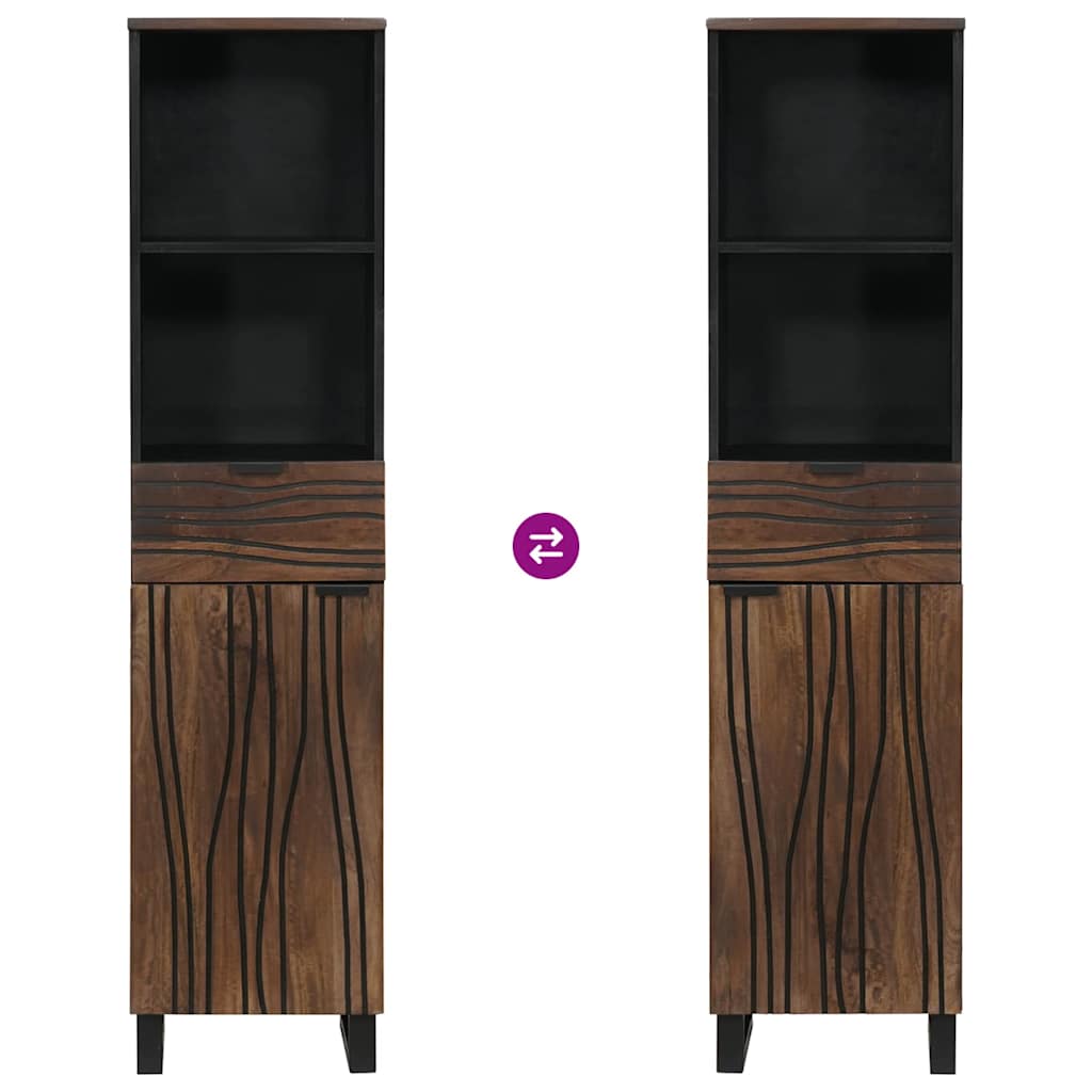 vidaXL Waschbeckenschrank Walnuss 38 x 33 x 160 cm Holzwerkstoff