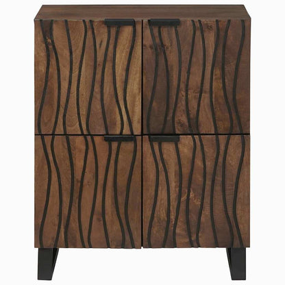 vidaXL Medienlagerungsschränke & Regale Braun 60 x 33.5 x 75 cm