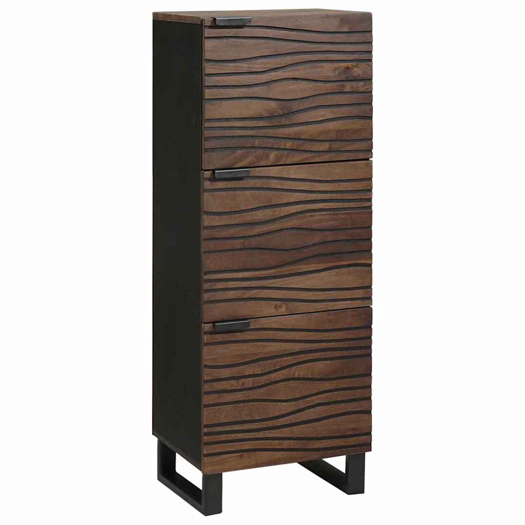 vidaXL Hochboard Braun 40 x 33 x 110 cm massives Mangoholz