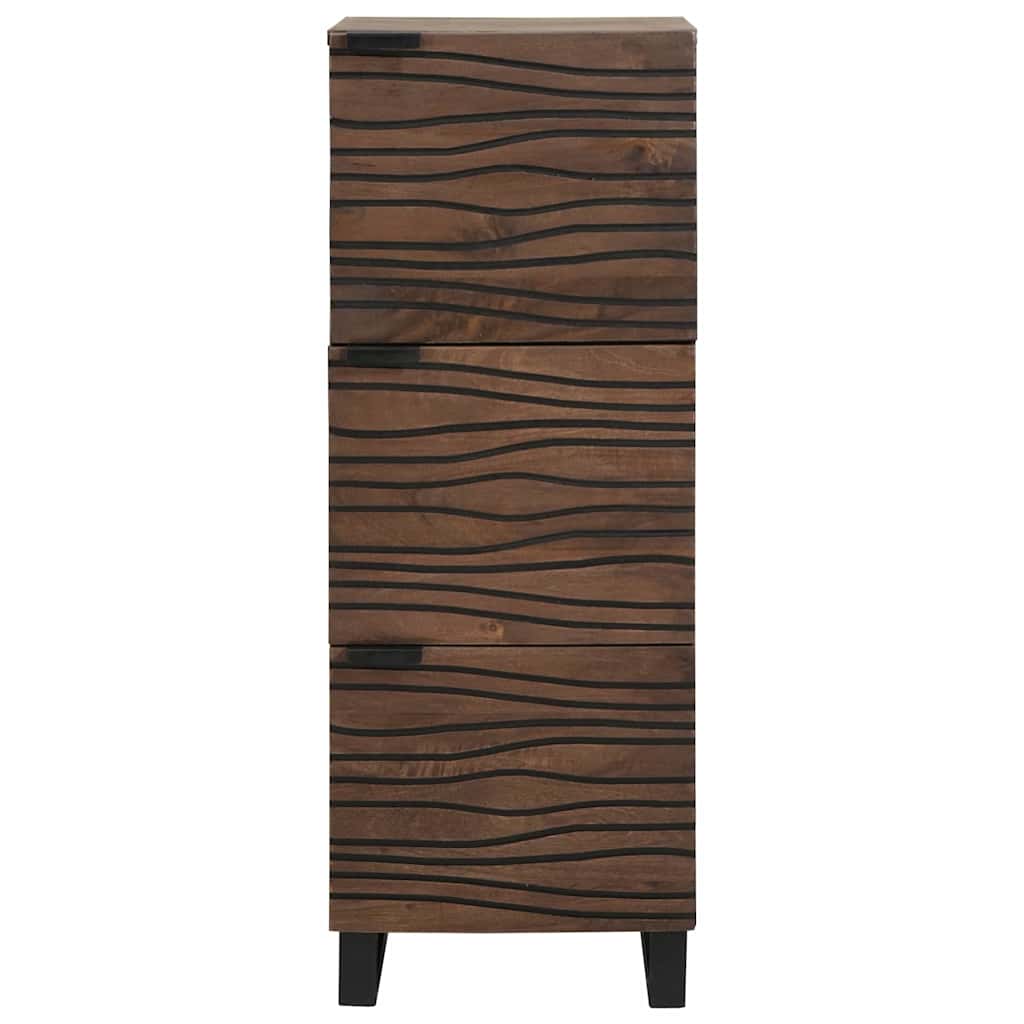 vidaXL Hochboard Braun 40 x 33 x 110 cm massives Mangoholz