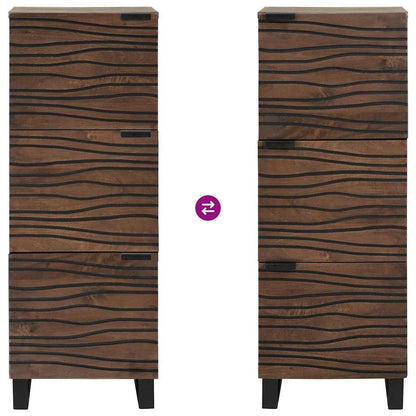 vidaXL Hochboard Braun 40 x 33 x 110 cm massives Mangoholz