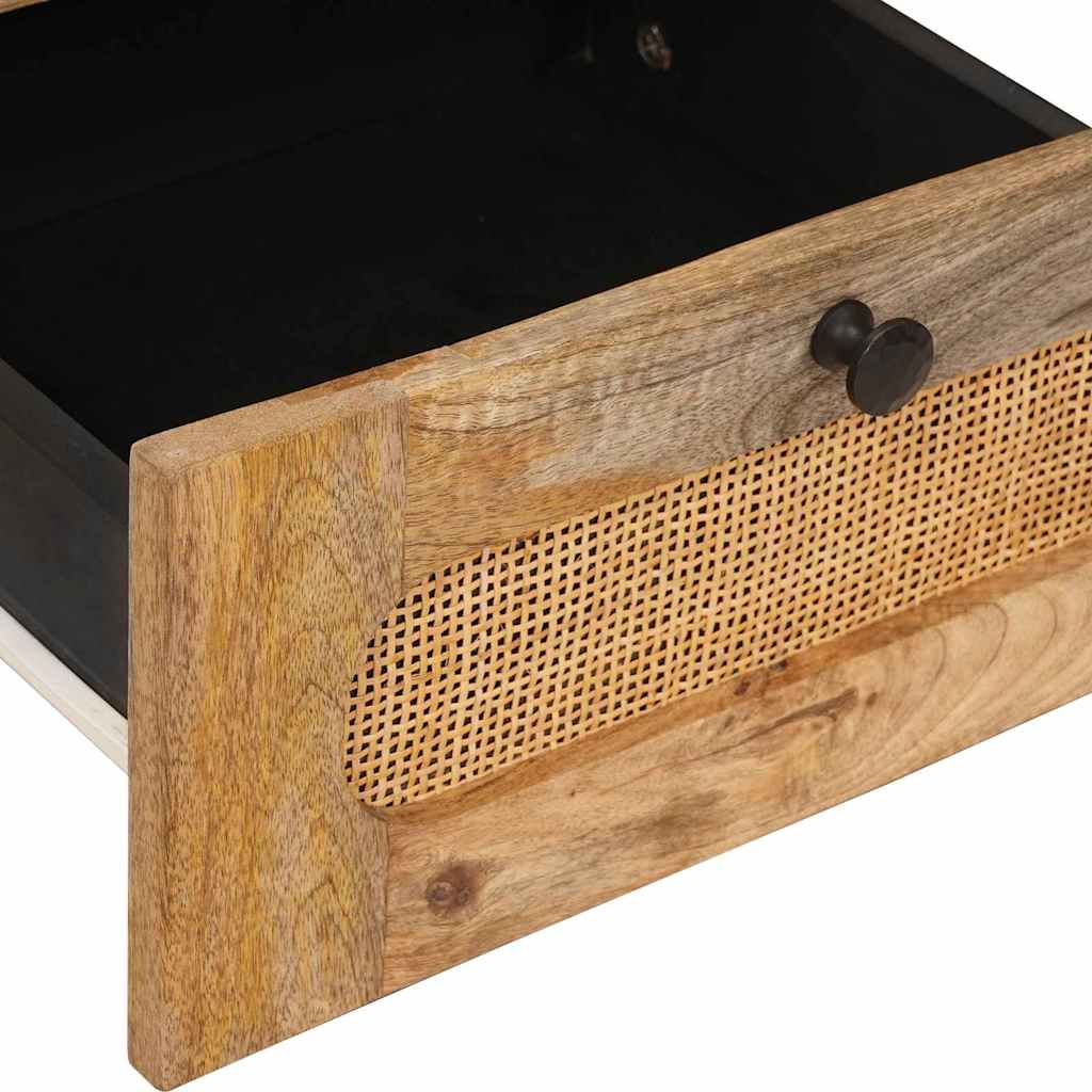 vidaXL Nachttisch Natur 40 x 33 x 46 cm Massivholz Mango