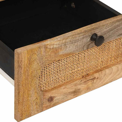 vidaXL Nachttisch Natur 40 x 33 x 46 cm Massivholz Mango
