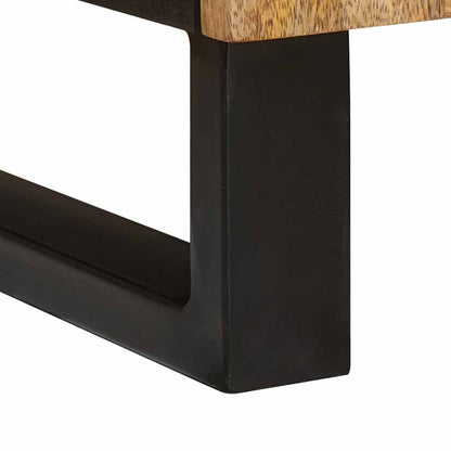 vidaXL Nachttisch 2 pcs Natur 40 x 33 x 46 cm Massivholz Mango