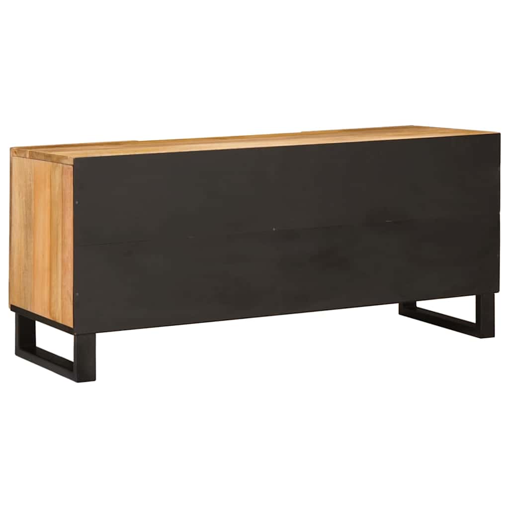vidaXL TV-Schränk mit Regal Braun 105 x 33 x 46 cm Massivholz Mango