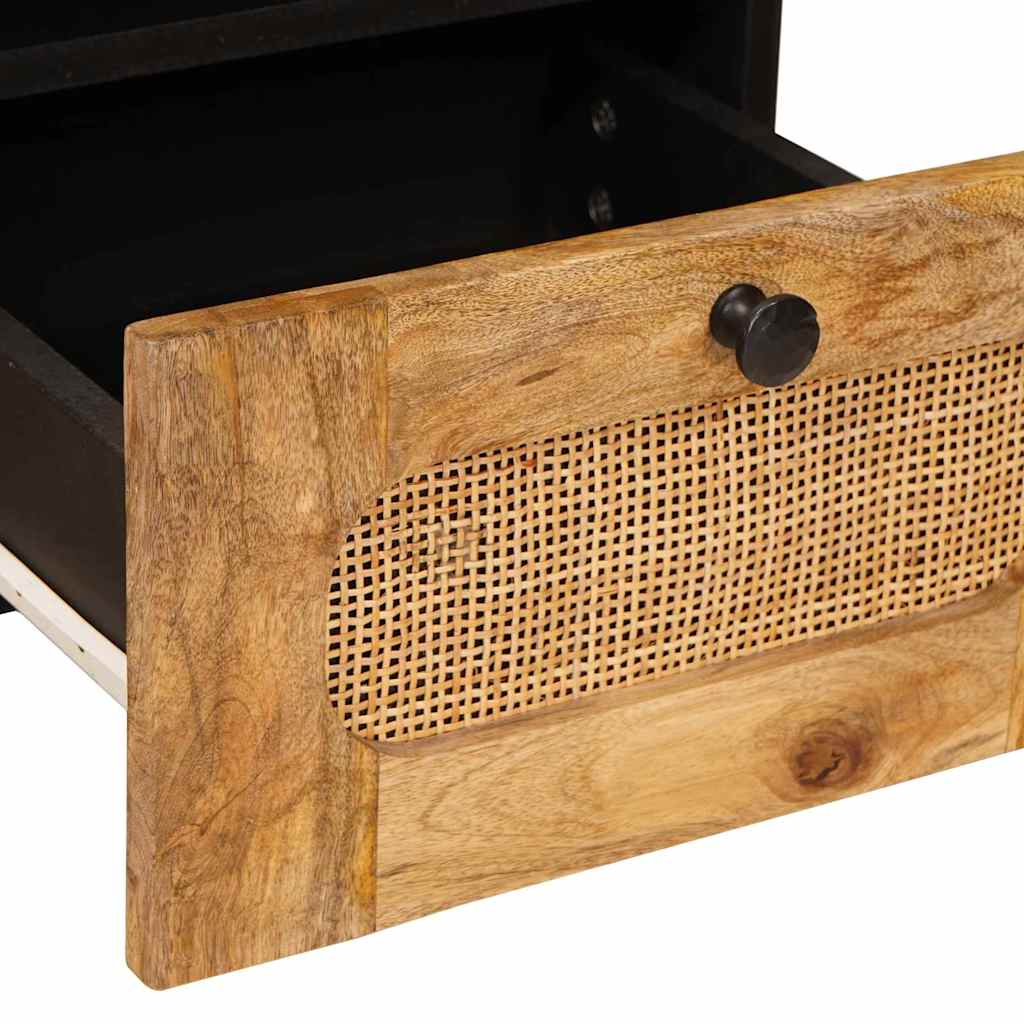 vidaXL TV-Schränk mit Regal Braun 70 x 33 x 46 cm Massivholz Mango
