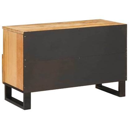 vidaXL TV-Schränk mit Regal Braun 70 x 33 x 46 cm Massivholz Mango