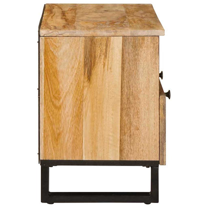 vidaXL TV-Schränk mit Regal Braun 70 x 33 x 46 cm Massivholz Mango