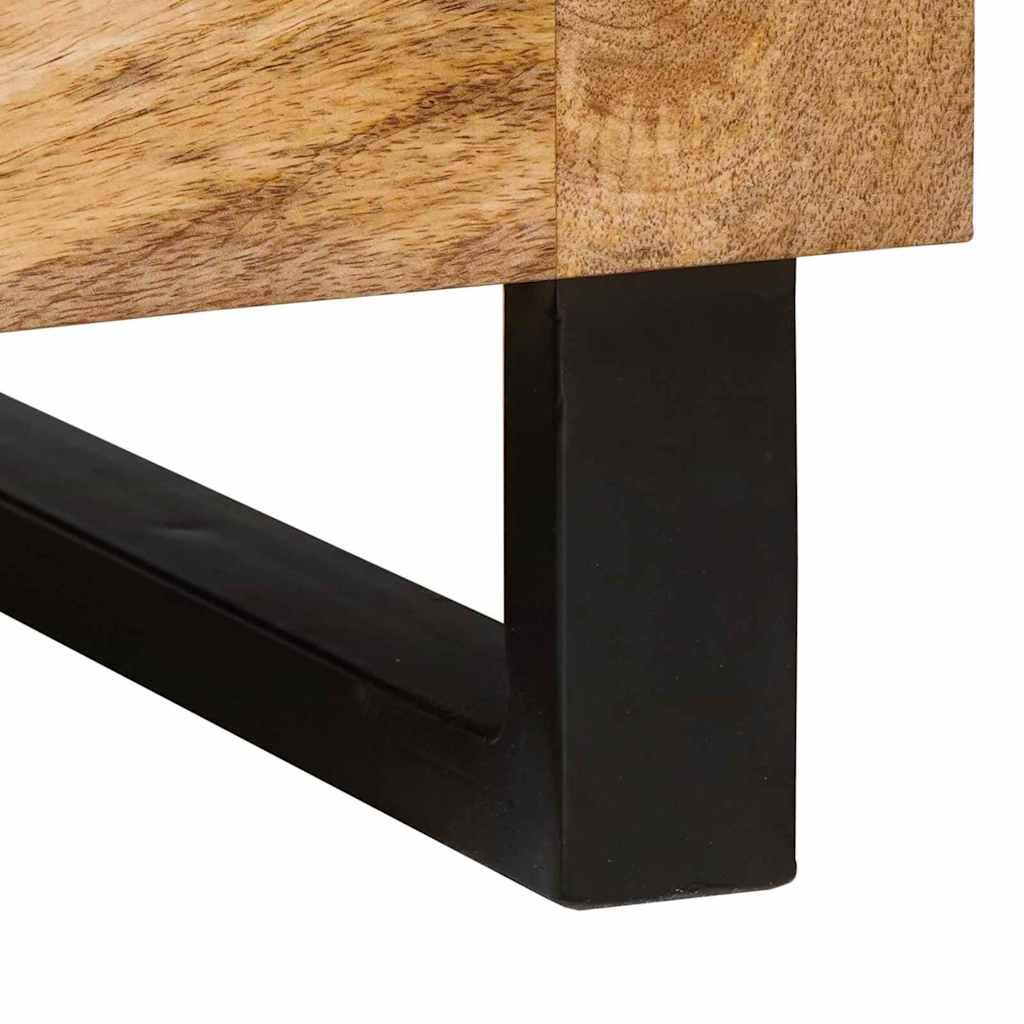vidaXL Couchtisch Natur 80 x 50 x 40 cm Massivholz Mango