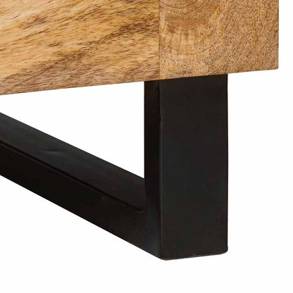 vidaXL Couchtisch Natur 80 x 50 x 40 cm Massivholz Mango